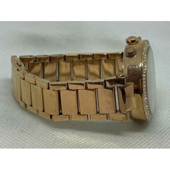 Michael Kors MK5491 Women's Watch Chronograph Rose Gold Analog 38mm Quartz D203 - Picture 8 of 9